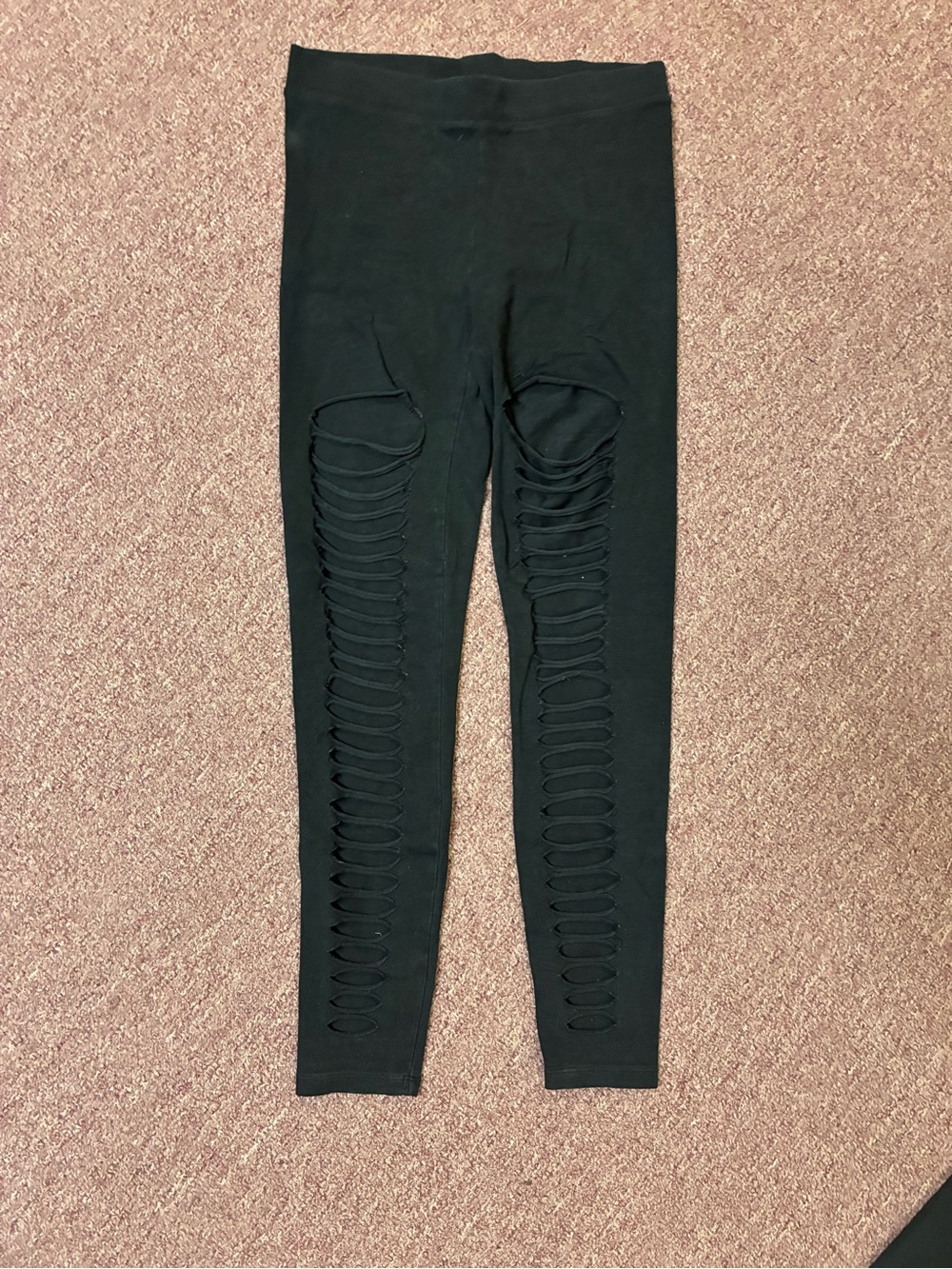 Express Black Ripped womens Leggings